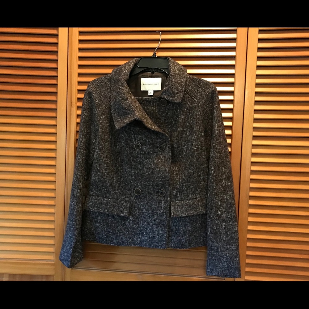 Banana Republic Brown Tweed Jacket